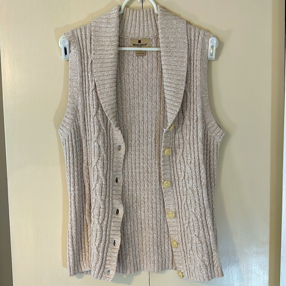 Woolrich Cable Knit Sweater Vest